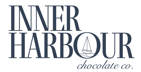 Fictional chocolate brand logo
